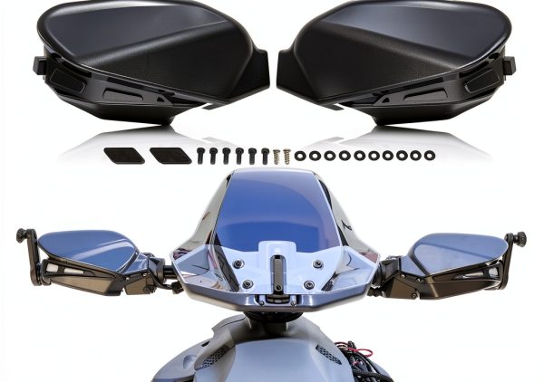 KATIMOTO Ryker Hand Guard Air Deflector Black ABS Modern 2‑Piece-0
