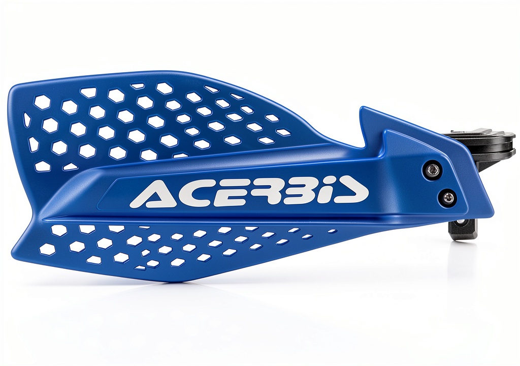 Acerbis handguards installed on a sport bike