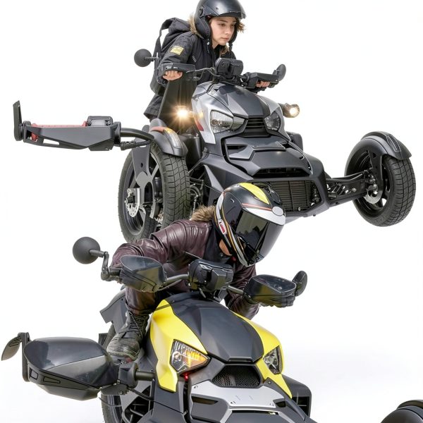 KATIMOTO Ryker Hand Guard Air Deflector Black ABS Modern 2‑Piece-2