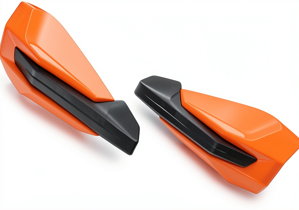 KTM handguard kit installed on a sport bike