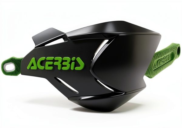 Acerbis Motorcycle Handguard X-Factory Aluminum/Nylon Black/Green-0