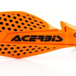 Acerbis Motorcycle Racing Hand Guard Catcher Orange/Black Nylon-0