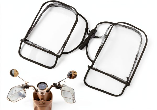 MIUPOO Transparent Handlebar Rain Shield Waterproof PVC Cover-0