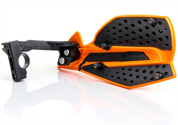 Acerbis Motorcycle Racing Hand Guard Catcher Orange/Black Nylon-1